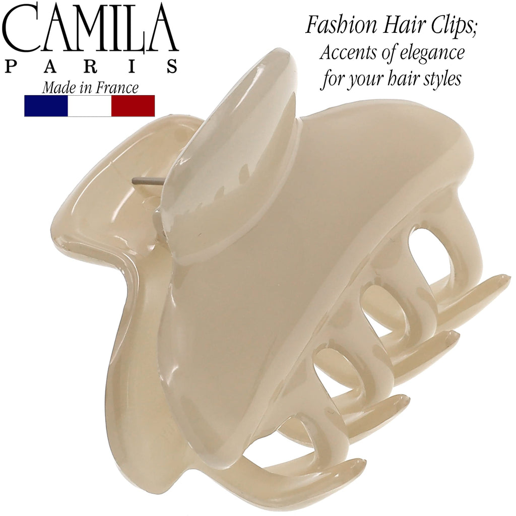 Camila Paris CP3551 French Small Hair Clips for Women, 2.5" Small Claw Clip Fashion Styling Mini Hair Clip Accessories for Women, Strong Hold No Slip Grip Cute Claw Clips, Made in France