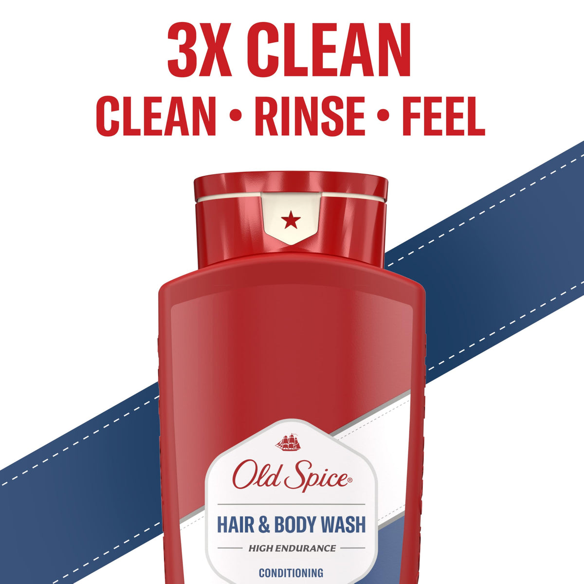 Old Spice Hair & Body Wash for Men, Long-Lasting Scent, 24 fl oz