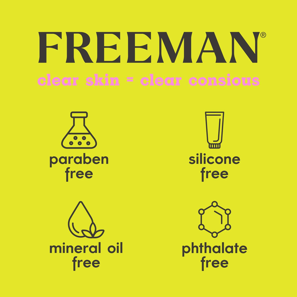 Freeman Anti-Stress Clay Mask, Dead Sea Mineral Face Mask, 6 Fl Oz Tube