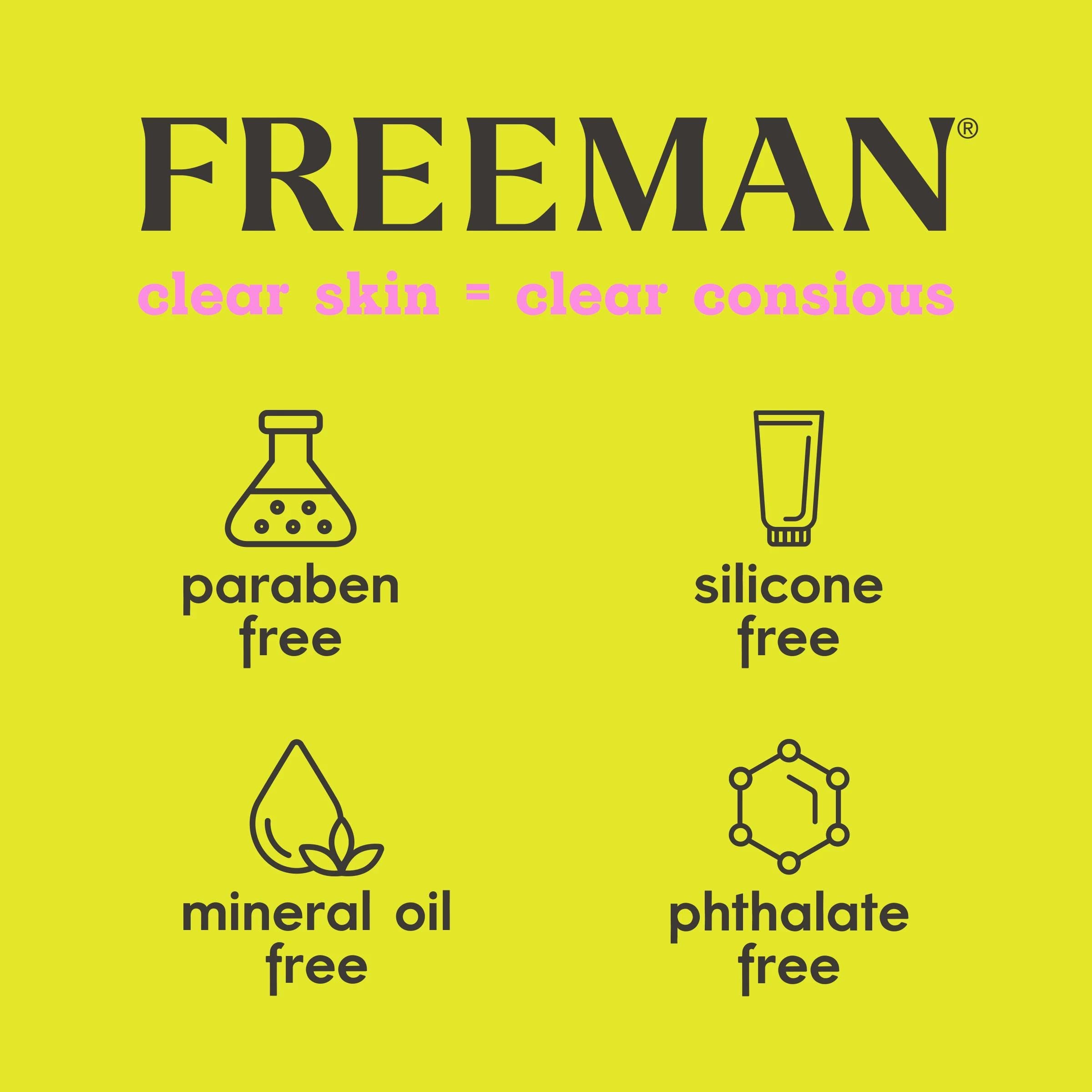Freeman Anti-Stress Clay Mask, Dead Sea Mineral Face Mask, 6 Fl Oz Tube