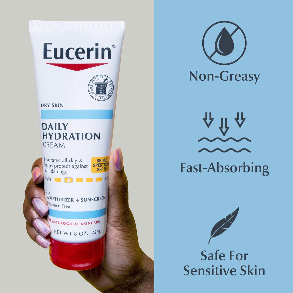 Eucerin Daily Hydration Cream SPF 30, 8 OZ