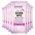 Extra Large Bath Wipes for Adults Bathing No Rinse - 80 Ultra Thick Disposable Body Cleansing Wipes for Men, Women & Elderly - Great for Gym, Camping, Post Surgery - Lavender