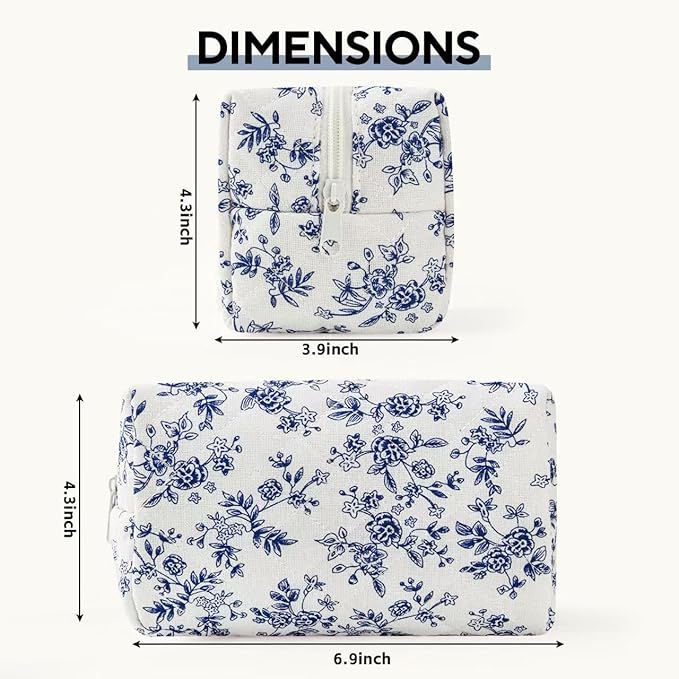 MZLUWM Floral Makeup Bag,Floral Quilted Make Up Bag,Large Cosmetic Bag,Fashionable Travel Makeup Pouch, Cute Portable Storage Bag,Puffy Coquette Makeup Bag, Attractive Quilted Pouch