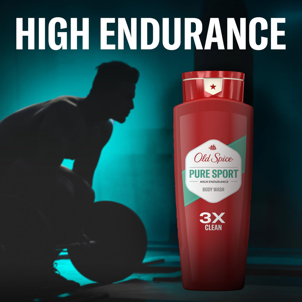 Old Spice Body Wash for Men, Lasting Pure Sport Scent, 24 fl oz Pack of 2
