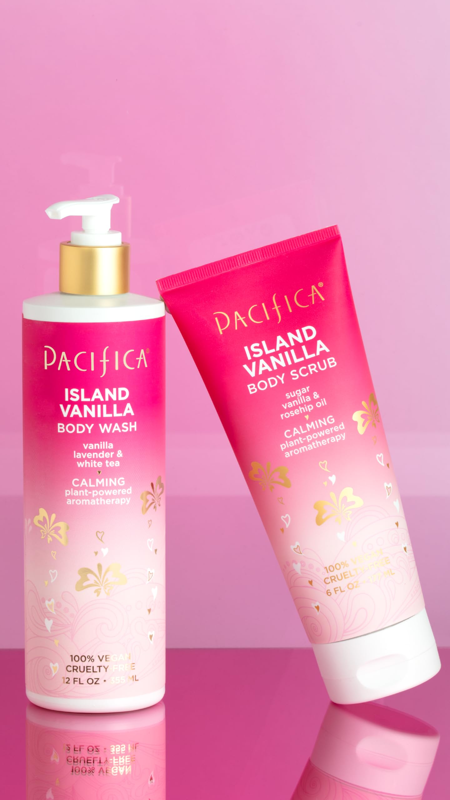 Pacifica Body Scrub - Sugar Island Vanilla Full Body Wash – Exfoliating & Moisturizing w/Rosehip Oil - Coconut & Vanilla Scented - Clean Beauty Vegan & Cruelty-Free Dermatologist Tested