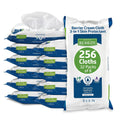 Medline Remedy Clinical 3-in-1 Barrier Cream Cloth, 8 count (32 Packs), 8 x 8 in Adult Wet Wipes, Vanilla Scent, Incontinent Care, Dimethicone, Irritated Skin, Soothing, Nourishing, Gentle