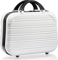 JZRTravel 14-Inch Makeup Train Case Hardshell PC+ABS Travel Cosmetic Organizer, Makeup Storage Box for Toiletry Durable Portable Gifts for Women.