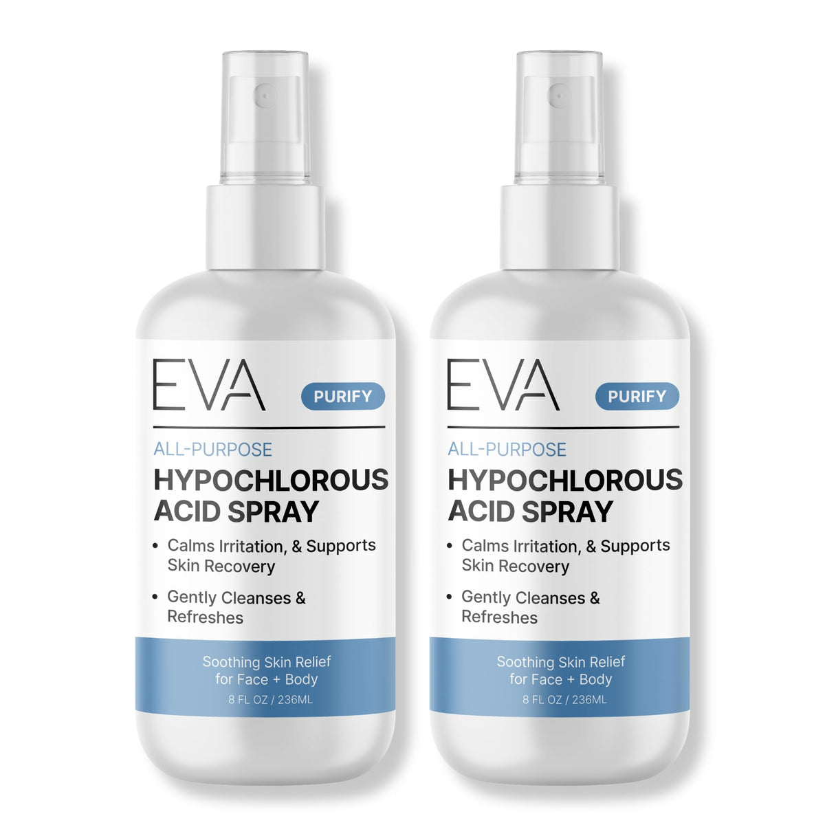 Eva Naturals Hypochlorous Acid Spray HOCl Face & Body, Redness, 8 oz