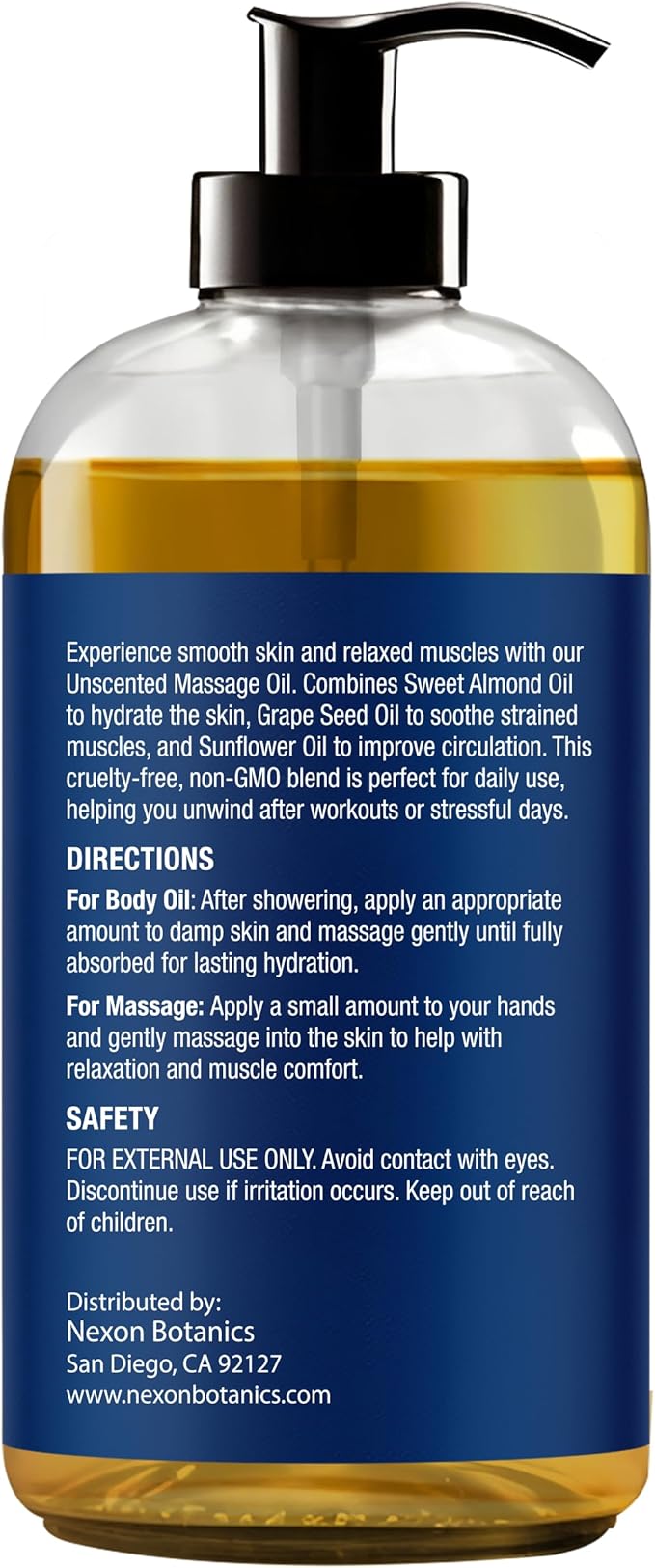 Unscented Massage Oil for Massage Therapy & Gua Sha 8 fl oz