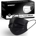 Disposable Face Masks 100 Pack, 3 Ply Breathable with Adjustable Nose Wire & Soft Ear Loops for Daily Use