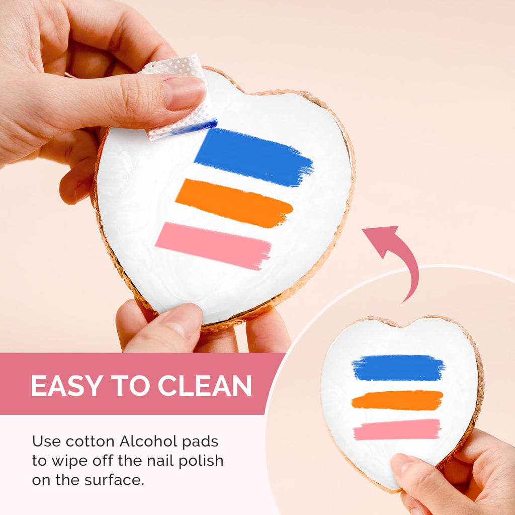 MelodySusie 1Pc Heart Resin Nail Art Palette Color Mixing Board White