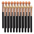 UorPoto Eyeshadow Applicators Double Sided Sponge Tip Foam Reusable，20Pcs Professional Organic Long Handle Washable Makeup Eye Shadow Brush Set