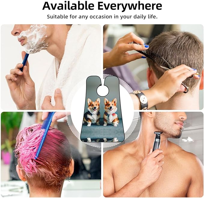 Maryland Flag Print Beard Bib Shaving Apron, Beard Hair Trimming Cape Gift For Dad