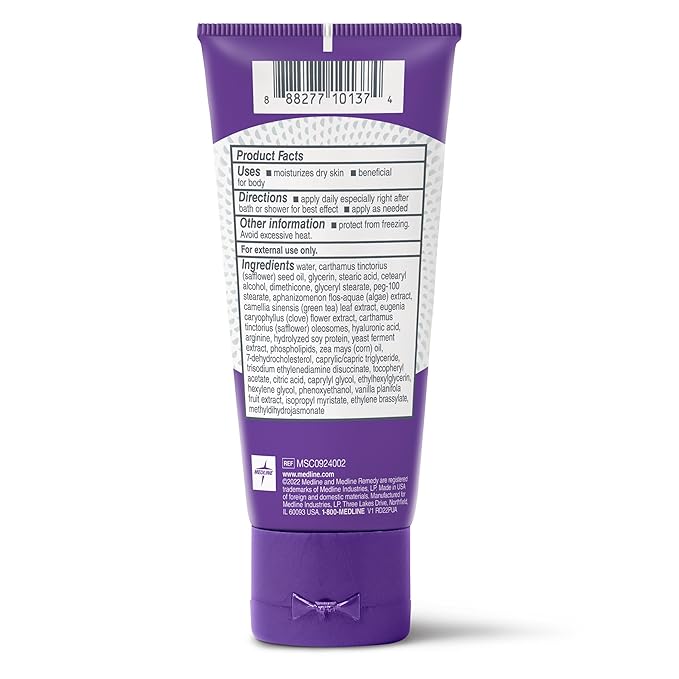 Medline Remedy Clinical Skin Cream, Nourishing Formula for Dry Skin, 2 oz., Pack of 24