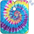 Visesunny Barber Cape With Tie Dye Swirl Design - Polyester Hair Cutting Salon Apron, Anti-Static, Water-Resistant Haircut and Shaving Cloth, Beard Shaving Bib, Hairdressing Cape