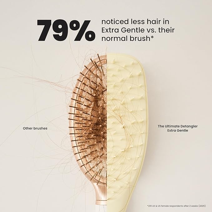 Tangle Teezer Extra Gentle Detangler Brush, Fragile Hair, Chamomile Yellow