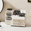 Booklov Large Makeup Organizer for Vanity Countertop, White