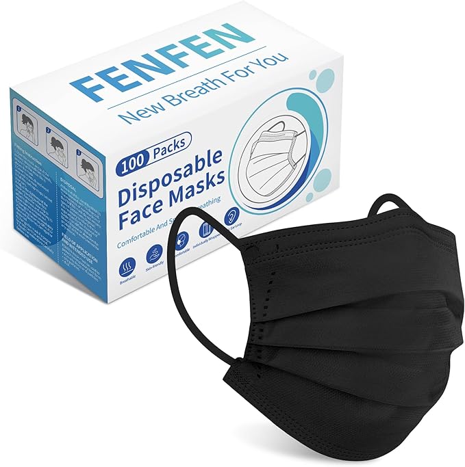 Disposable Face Mask for Adults, Individually Wrapped