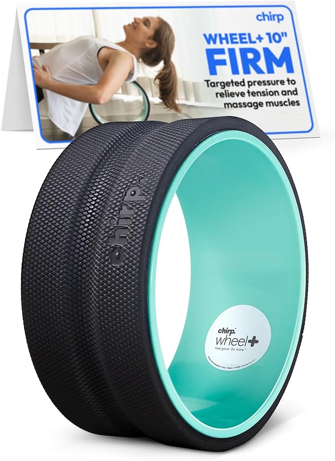 Chirp Wheel+ Foam Roller, Back & Neck Pain Relief, Mint 10-Inch