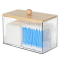 KIMCHOMERSE Qtips Holder Storage, Bathroom Cotton Balls Holder
