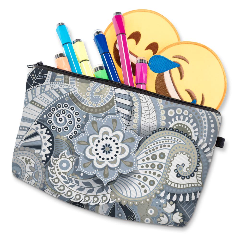 Deanfun Makeup Case Small, Cosmetic Zipper Bag Waterproof for Purse Mini, Women Cute Traveling Accessories Pouch for Ladies Thanksgiving(Mandala D2-51559)