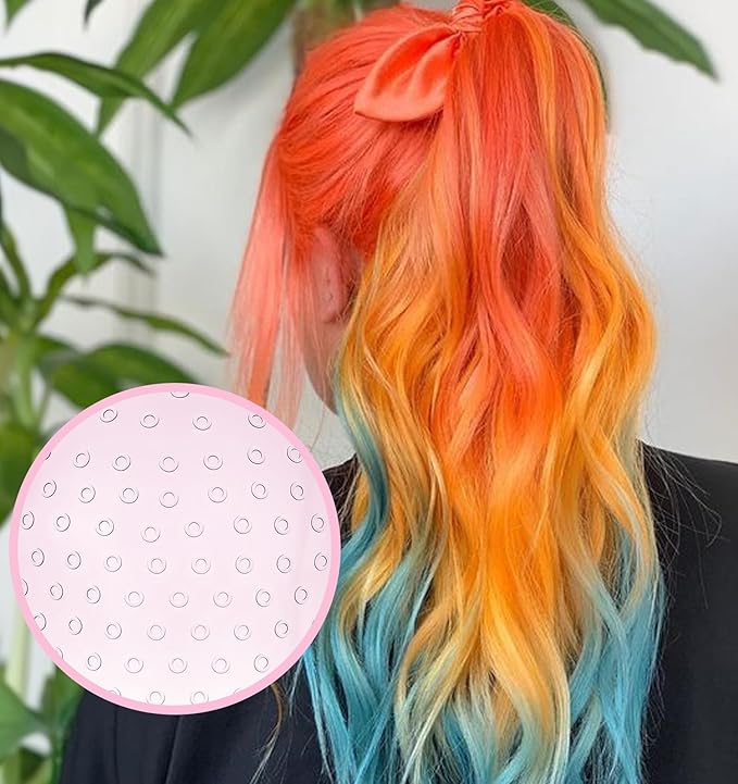 Frosting Caps for Highlighting Hair, Professional Hair Highlighting Caps for Hairs with Needle, Precise Punching for Salon Dyeing for Women & Men (Reusable)