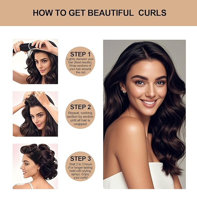 Togayu Heatless Curls Overnight Hair Care Set - Jumbo Velvet Hair Curlers