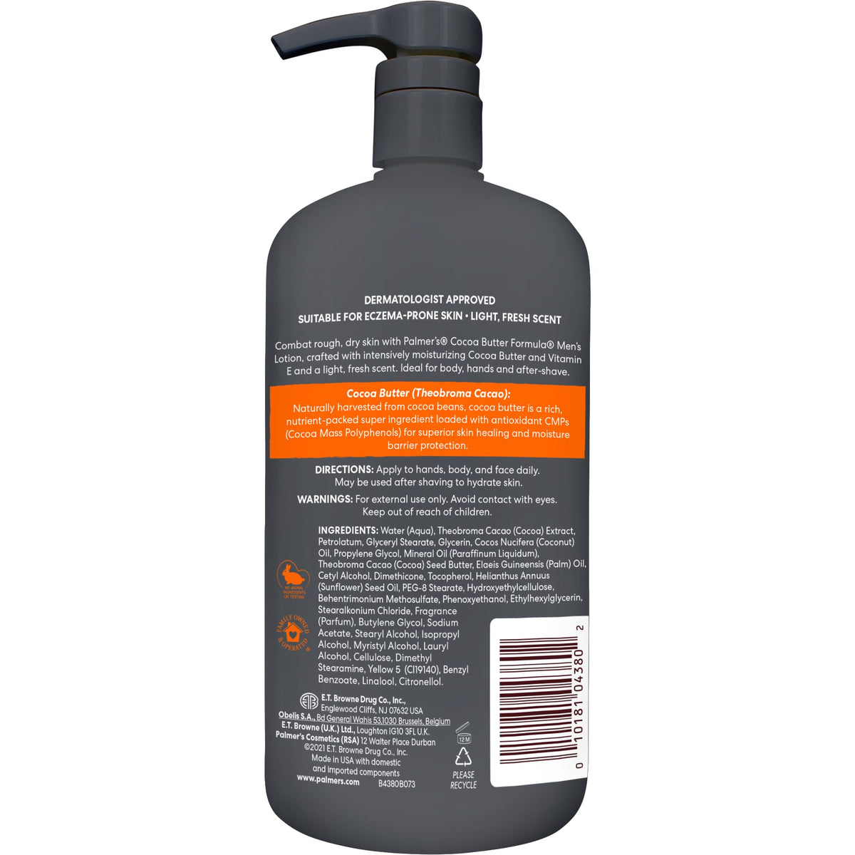 Palmer's Men's Face & Body Moisturizer, Cocoa Butter Formula (33.8 Oz)