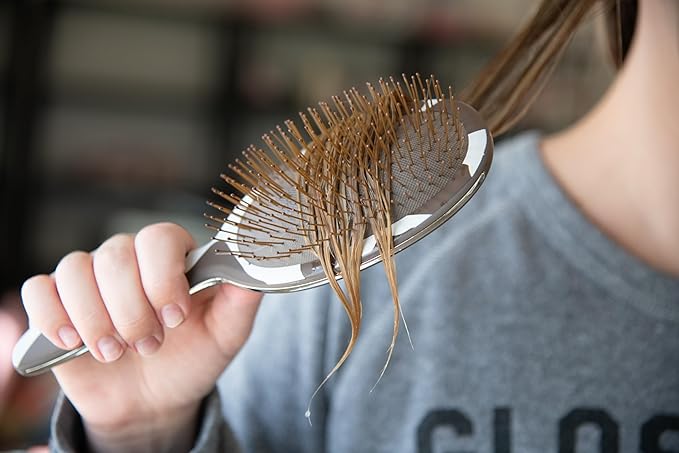 FRAMAR Cow Print Hair Brush Detangler, Detangling Hairbrush For Women, Wet Hair Brush For Girls, Wet Hairbrushes, Girls Hairbrush Detangler, Reduces Frizz - Cow Print