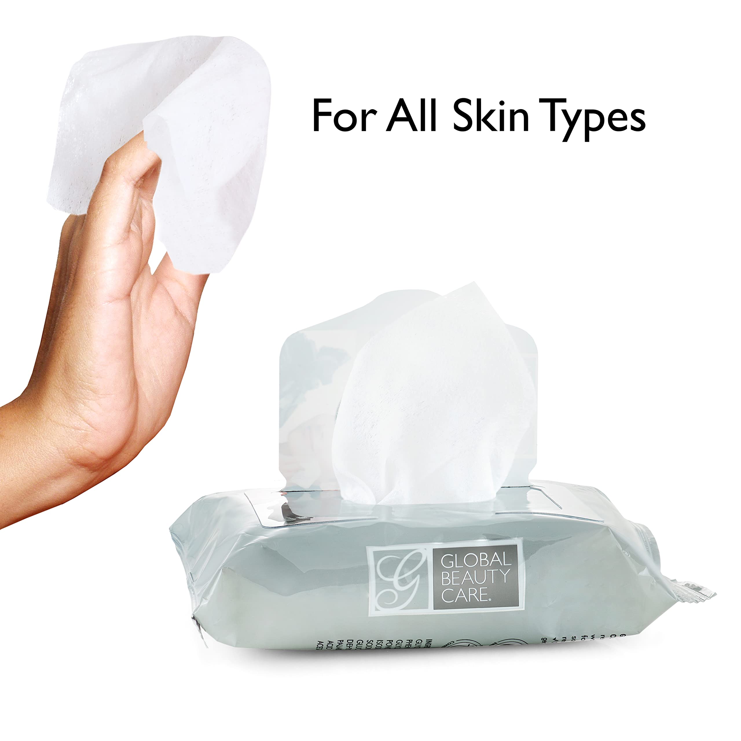 Global Beauty Care Makeup Remover Wipes (100 Count (4-Pack), Charcoal)