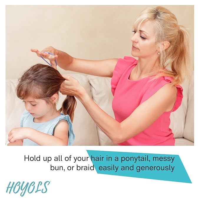 HOYOLS 1/2 Inch Small White Rubber Bands for Hair Ties Elastics Mini Braids Ponytail Holders for Girls Thick Hair Rubberbands No Damage Office 1000pcs (S)