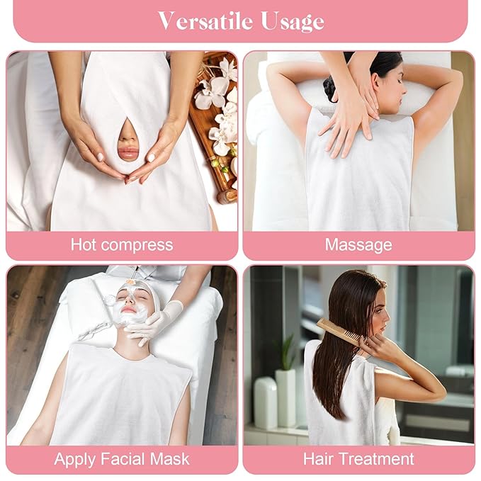 BREENHILL 6 Pack Facial Towels for Estheticians Soft, Spa Towels for Facial, Comfortable Extra Thick Massage Face Towels, Professional Esthetician Equipment
