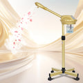 Wuissvnb Facial Steamer Professional, Ozone face Steamer on Wheels Black