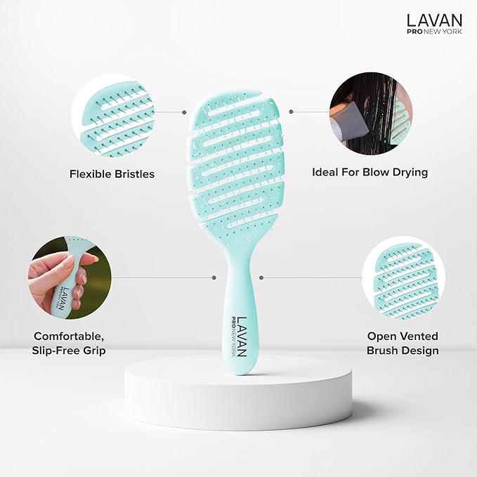 Flex Detangling Hair Brush (Turquoise)