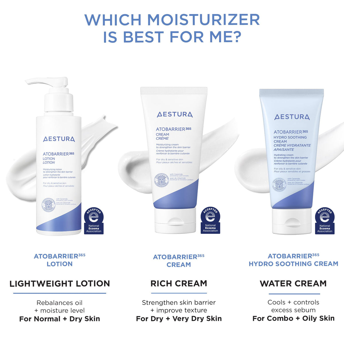 AESTURA ATOBARRIER365 Lightweight Korean Face Moisturizer with Ceramides | Strengthens Barrier, Fast-Absorbing Hydration, Suitable for Dry, Normal & Sensitive Skin, 150ML / 5.07 fl. Oz.