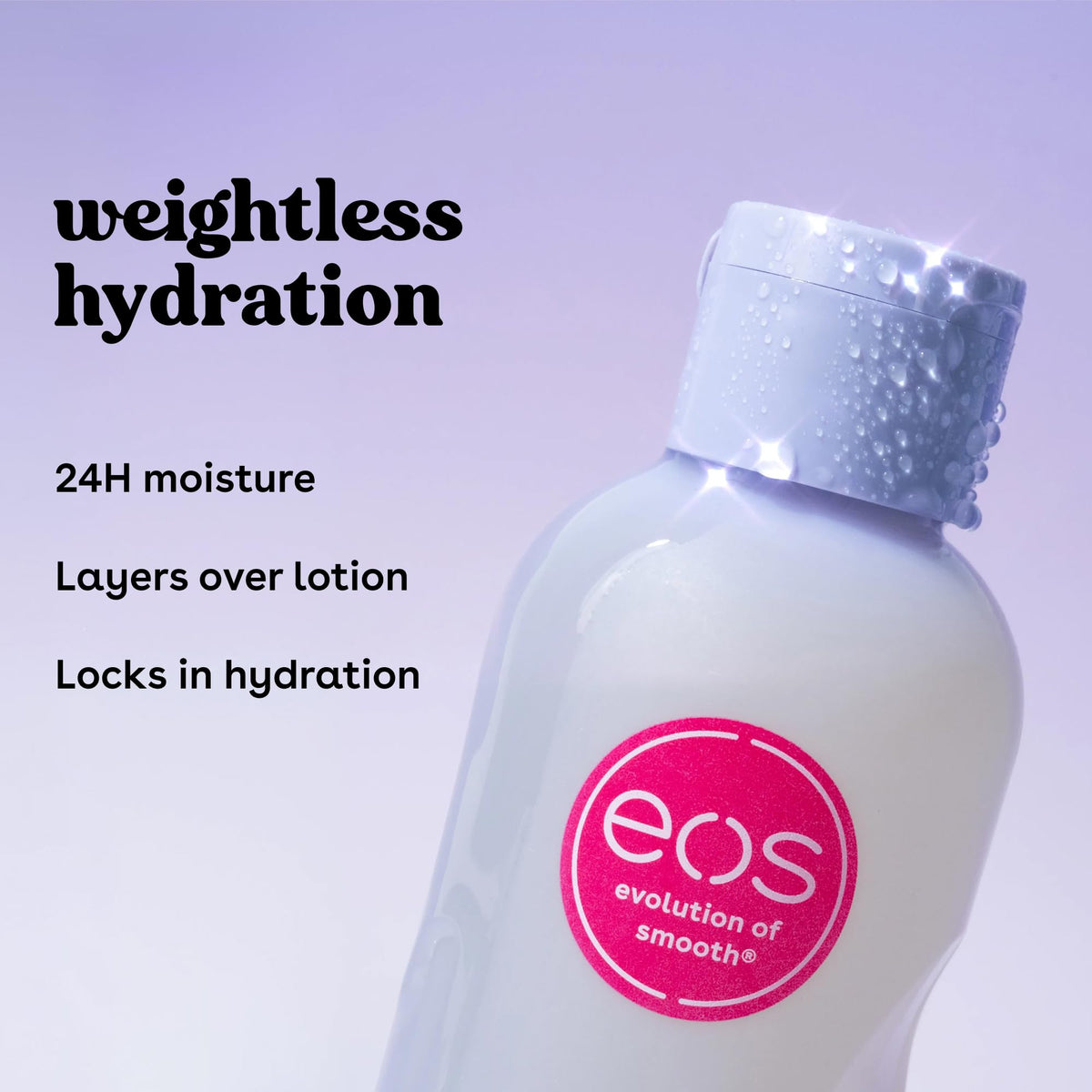 eos Cashmere Body Oil- Vanilla Cashmere, 24H Moisture, Plant-Based Squalane, 6 fl oz