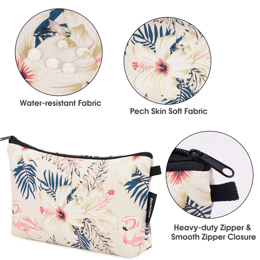 WANDF Small Makeup Bag for Purse, Small Cosmetic Bag for Women