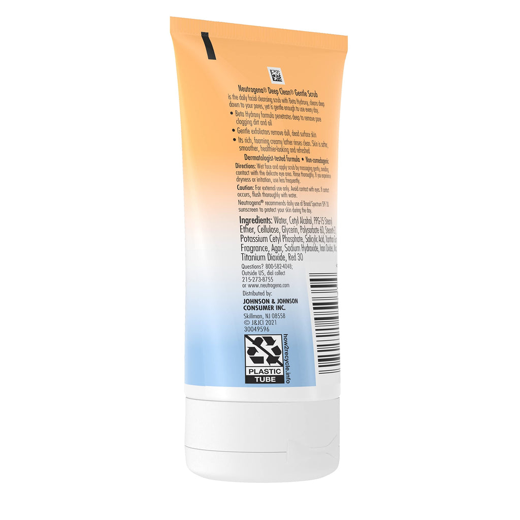 Neutrogena Deep Clean Gentle Daily Facial Scrub, 4.2 fl. Oz