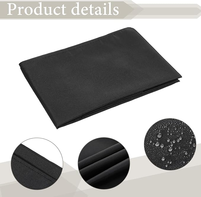 Exclaith 6 Pack Black Waterproof Hair Salon Cape Large Hair Cutting Salon Cape with Metal Snap Closure Haircut Apron for Women Men Hairstylists,Black