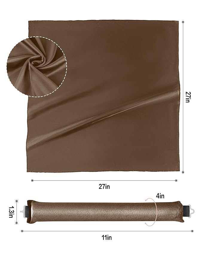 Seritant Heatless Curls Overnight with Satin Head Scarf, Velvet Hair Rollers for Blowout Look, No Heat Curling Rod for Long Thick Hair, Soft Sleep In Flexi Rods - 4PCS(2)