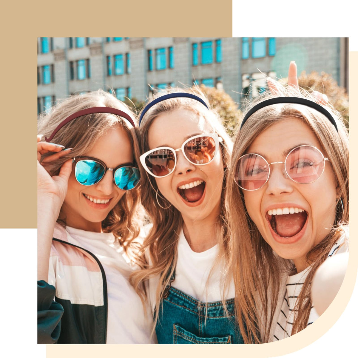 Hapdoo Headbands for Glasses Wearers No Headache No Pressure Comfortable Sunglasses Headband 6PCS Thin Plastic Hairbands with Teeth Fashion Head Bands for Women's Hair Non Slip Hair Accessories