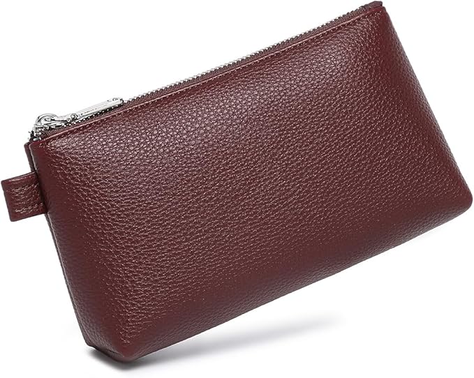 PU Leather Makeup Simple and Convenient Handbag Small Exquisite Storage Bag (PU/Caramel Color)
