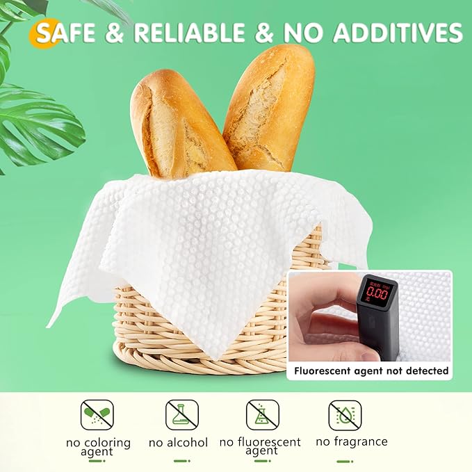 GothicBride Disposable Face Towel for Dry and Wet Use, 100% Cotton Facial Tissue, Ultra Thicked Facial Cleansing Towels, Multi-Purpose Dry Wipes for Makeup Removing, Sensitive | Baby Skincare