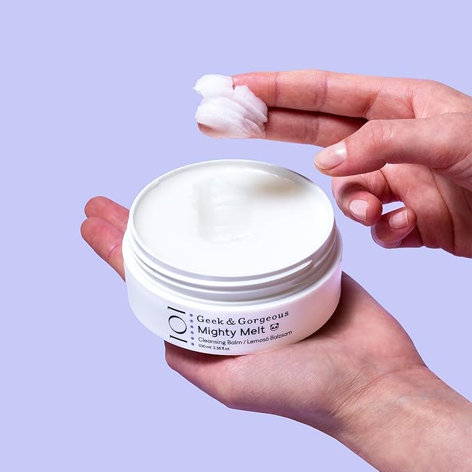 Geek & Gorgeous – Mighty Melt Cleansing Balm – Removes Waterproof Makeup & Sunscreen – Gentle for All Skin Types – 3.31 oz