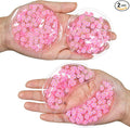 4PCS Gel Eye Ice Pack Set, Cold & Hot Compress, Reusable Cooling Gel Pads for Strain Relief, Relaxation, SPA and Sleep (4 Pink Flowers)