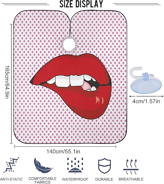 Stylish Barber Cape - Unisex Hair Cutting Apron for Men & Women