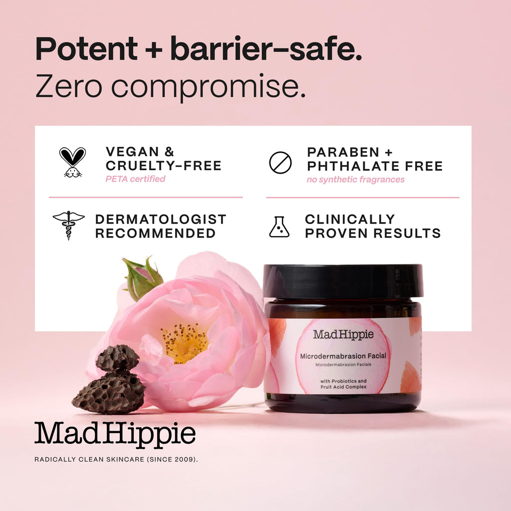 Mad Hippie MicroDermabrasian Facial, Exfoliating Scrub, 2.1 Fl Oz