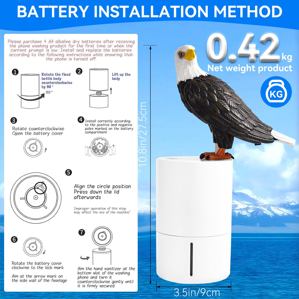 Bald Eagle Automatic Foam Soap Dispenser for Bathroom Kitchen