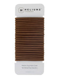 Cyndibands Elastic Hair Ties – Brown - No Damage 4mm Ponytail Holders for Women & Kids, 24-Pack Hair Elastics in Neutral Colors