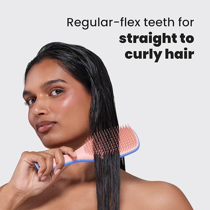 Tangle Teezer Ultimate Detangler Brush, Straight to Wavy, Apricot Blaze